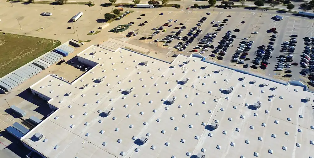 Rooftop Showing HVAC Systems